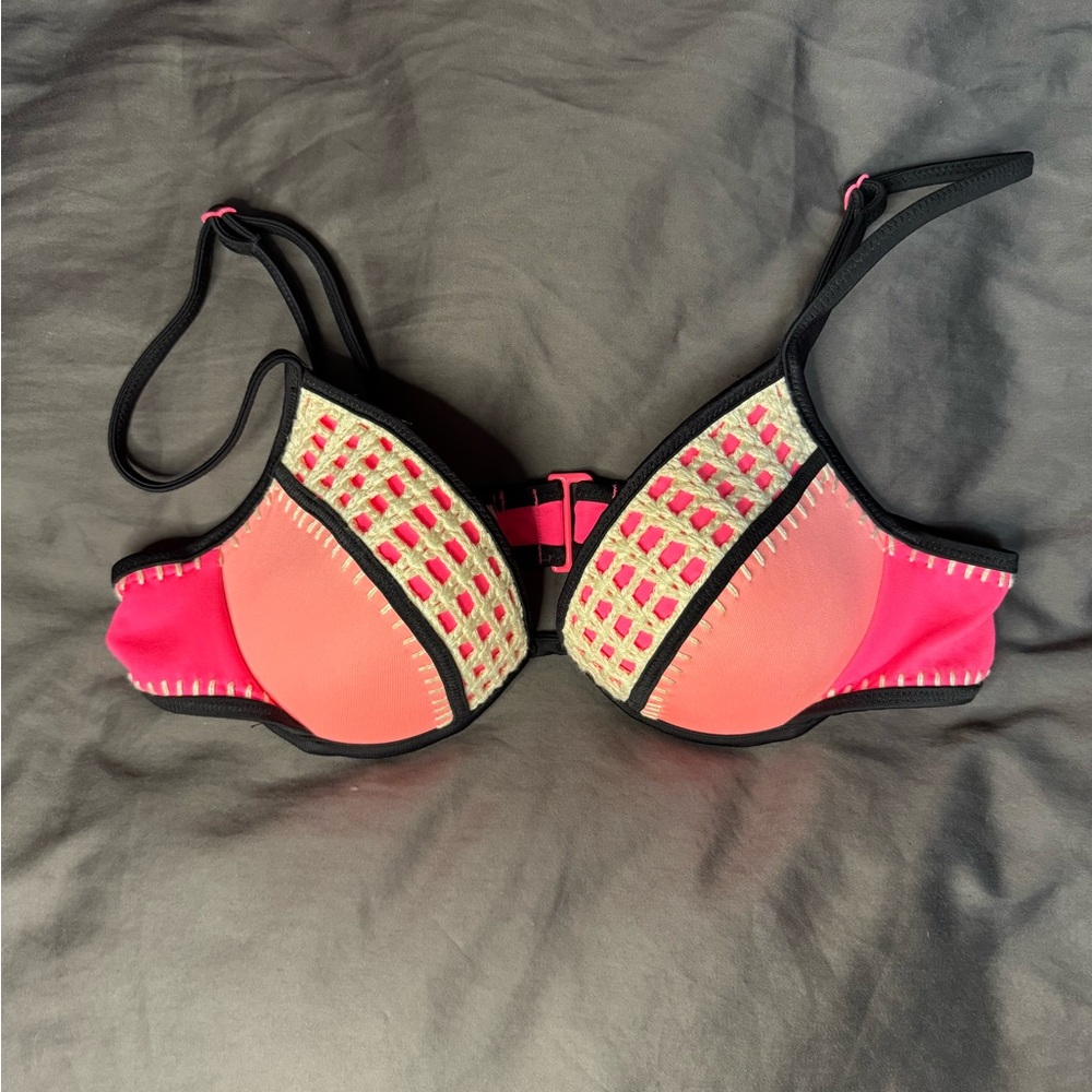 Victoria’s Secret Crochet Bikini Top in Size 34A